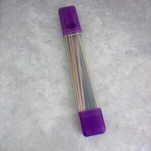 Lot of Knitting Needles Various Sizes 5 Pairs 2 Singles Bates Boye Aluminum Case